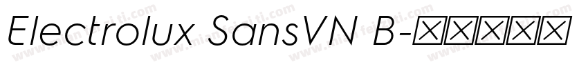 Electrolux SansVN B字体转换